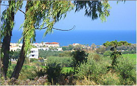 Sfakaki (Rethymnon): View from the road to Pagalohori